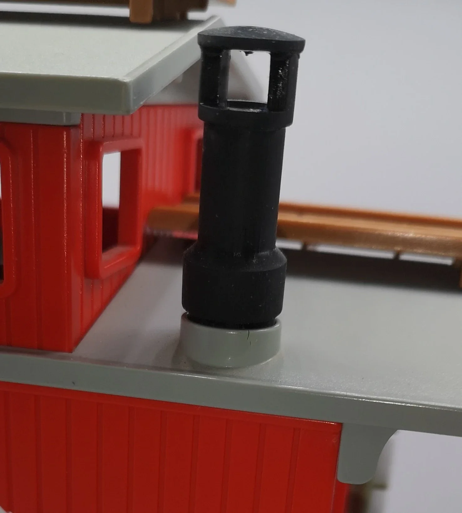 Custom compatible Playmobil train 3D - wagon 4123 - 1 cheminée à peindre