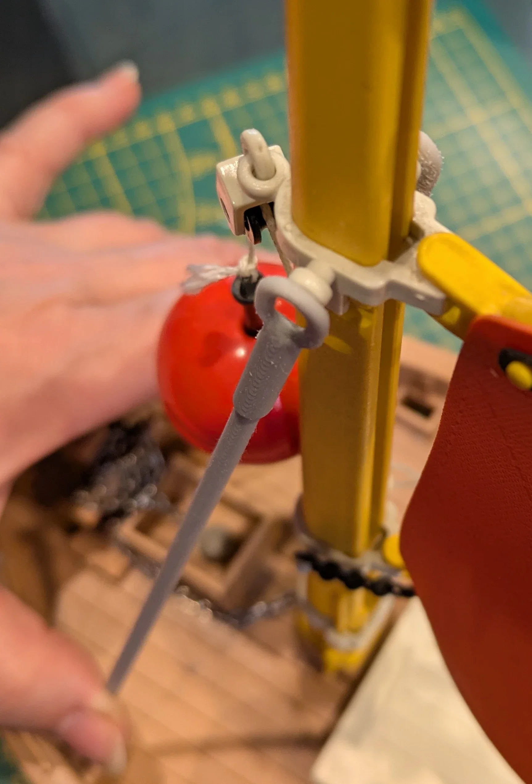 3551 Custom compatible Playmobil en 3D - 2 haubans pour bateau Suzanne