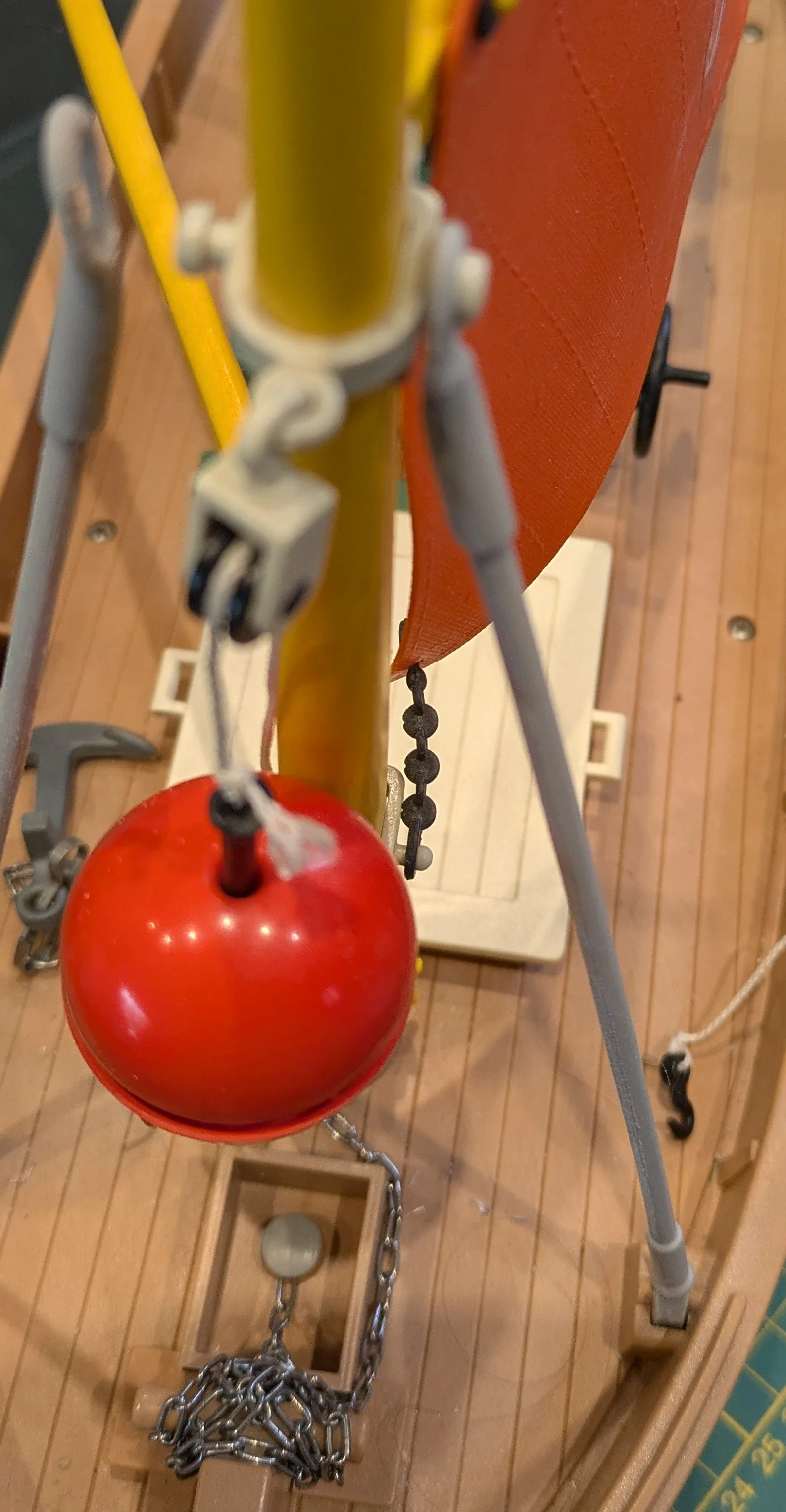 3551 Custom compatible Playmobil en 3D - 2 haubans pour bateau Suzanne